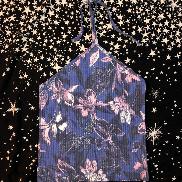 Floral halter top - Picture 1 of 2